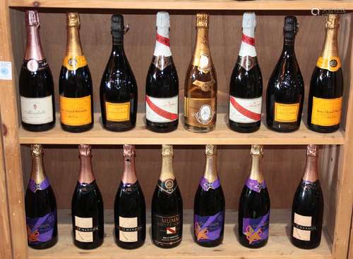 (lot of 15) Champagne and sparkling wine group