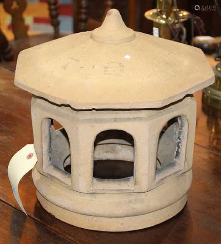 California pottery terra cotta chimney top, 1920's,