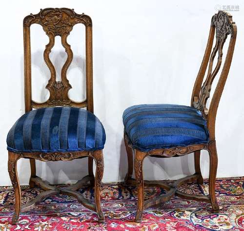 Pair of Victorian sidechairs