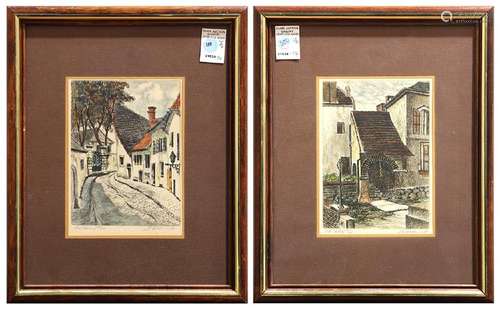 Prints, European Town Homes