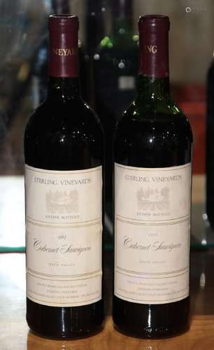 (lot of 2) 1980 Sterling Vineyards Cabernet Sauvignon