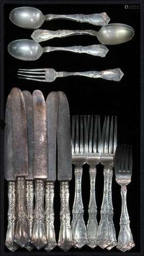 (lot of 21) Wallace partial sterling flatware service