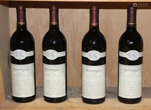 (lot of 4) 1985 Beringer Cabernet Sauvignon