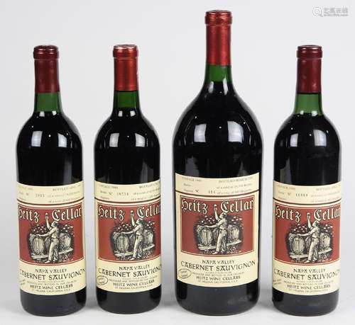 (lot of 4) 1990 Heitz Cellar Martha's Vineyard Cabernet