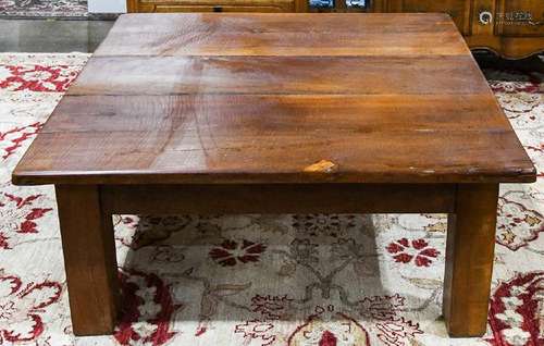 Modern re-claimed teak cocktail table