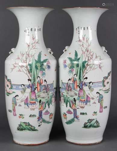 Chinese Large Baluster Vases, Beauties