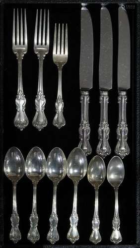 (lot of 12) Reed and Barton partial sterling flatware