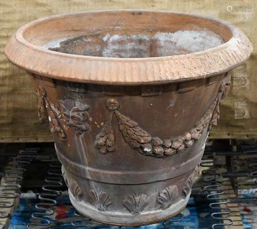 Pair of terra cotta planters