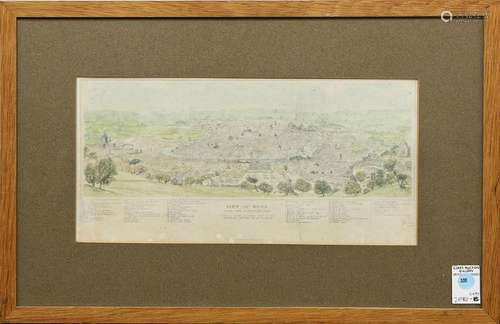 Print, View of Rome, From the Janiculan Hill