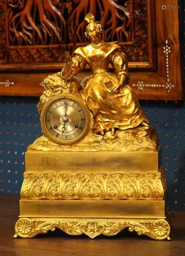 French ormolu mantle clock circa 1860