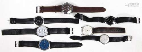 (Lot of 7) Metal wristwatches