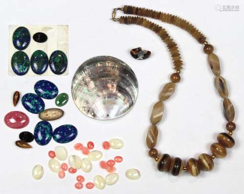 Collection of unmounted multi-stone and bead items