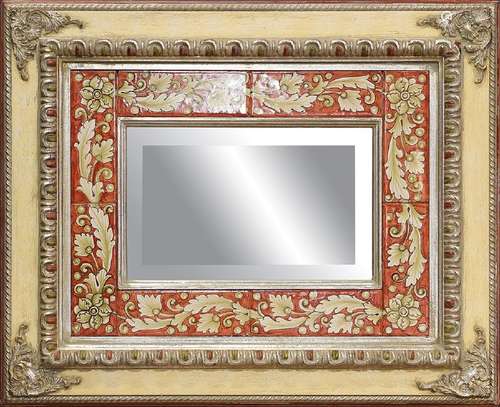 Revello, Italy, silvered framed mirror