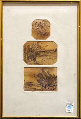 Print, Three Views of the Baylands