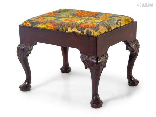 A George II Style Mahogany Stool