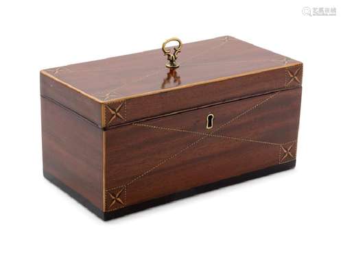 *An English Marquetry Tea Caddy