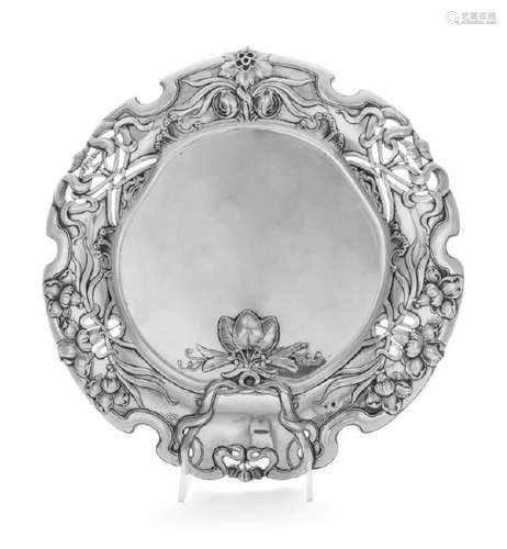 *An Austrian Art Nouveau Silver Serving Dish