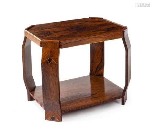 An Art Deco Style Marquetry Table