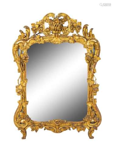 *A Continental Giltwood Mirror