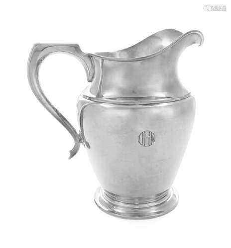 An American Silver Water Pitcher