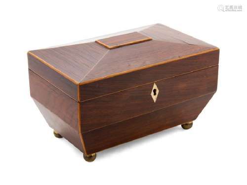 *An English Rosewood Tea Caddy