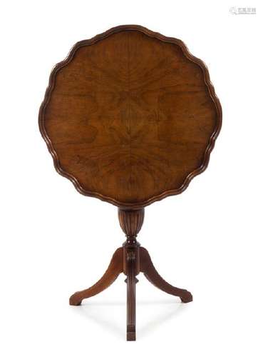 A Regency Style Mahogany Tilt-Top Tea Table