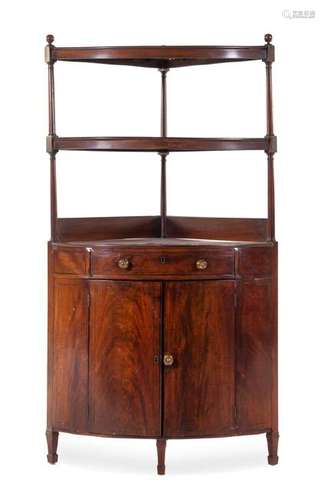 *A George III Mahogany Corner Stand