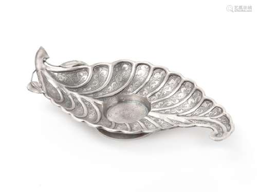 A Japanese Silver Dish