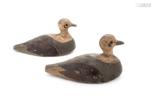 *Two Painted Duck Decoys