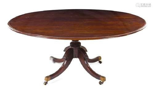 *A George III Style Mahogany Circular Dining Table