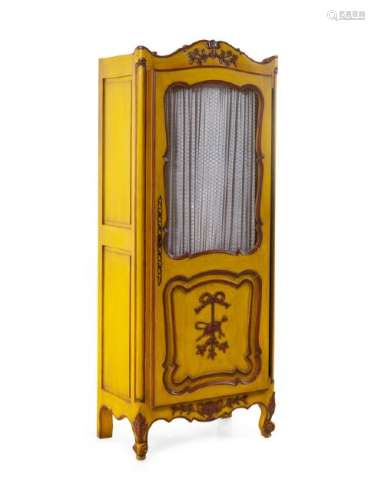 A Louis XV Style Painted Cabinet