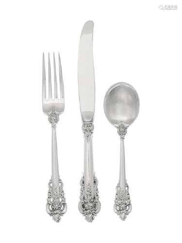 An American Silver Flatware Service