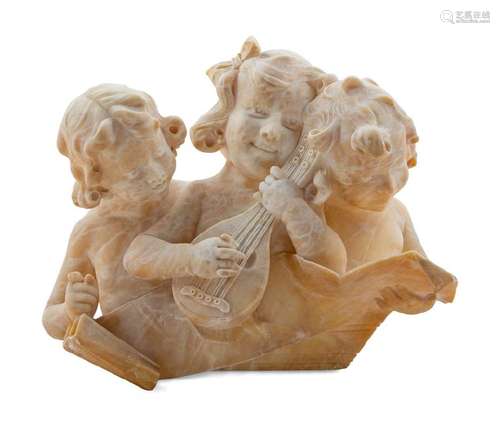 *An Italian Alabaster Figural Group