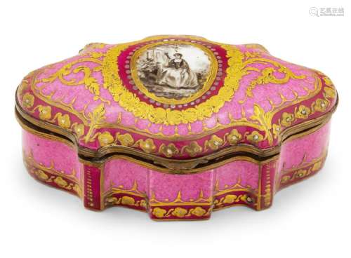 A Sevres Style Porcelain Box