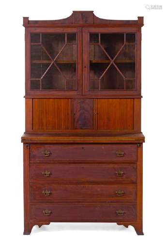 *A Federal Mahogany Secretary Bookcase