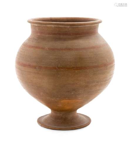 A Mediterranean Style Earthenware Vase