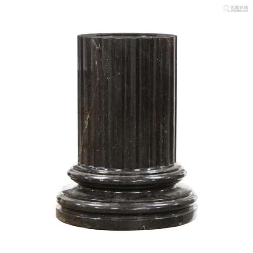 Classical Style Solid Marble Fluted Pedestal