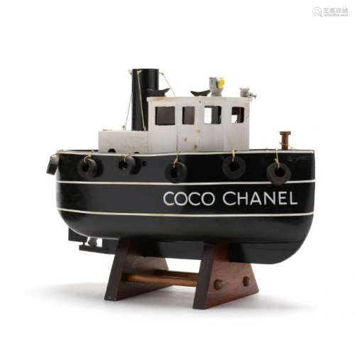 Folk Art  Coco Chanel  Model Tugboat