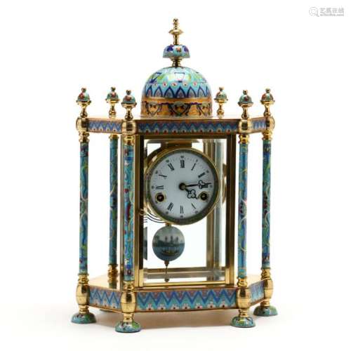 A Cloisonne Mantel Clock