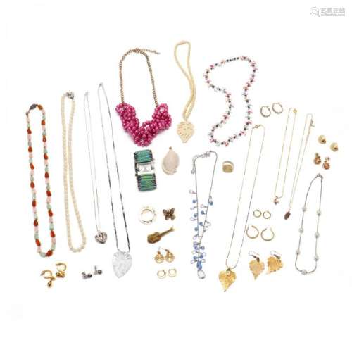 Group of Silver & Costume Jewelry