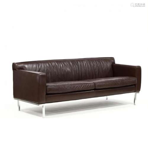 Design Within Reach, Modernist Leather Sofa