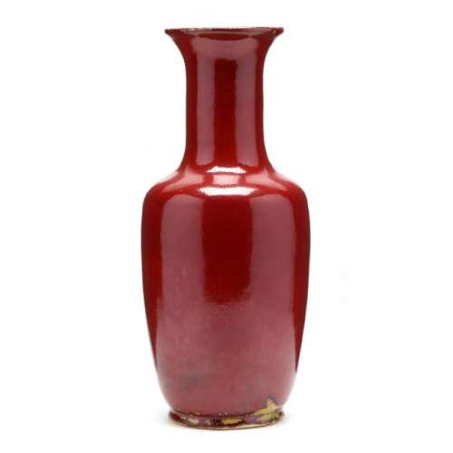 A Chinese Style Flambe Glazed Vase