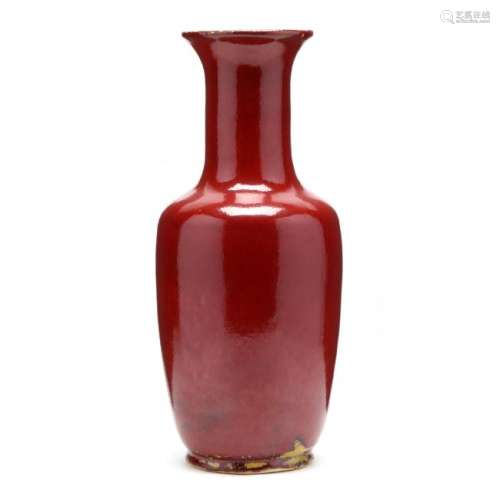 A Chinese Style Flambe Glazed Vase