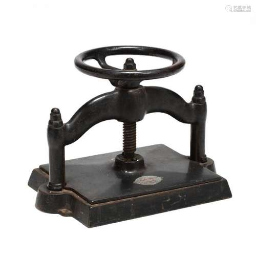 Cast Iron Book Press