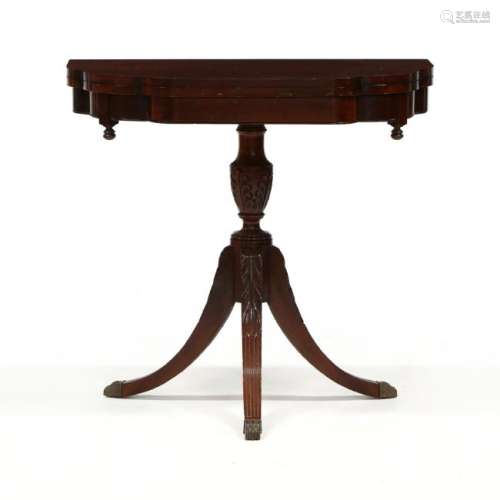 Federal Style Mahogany Game Table