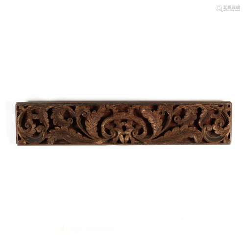 Antique Continental Carved Architectural Panel