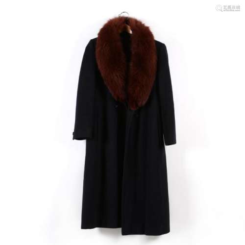 Vintage Cashmere and Fox Full Length Coat