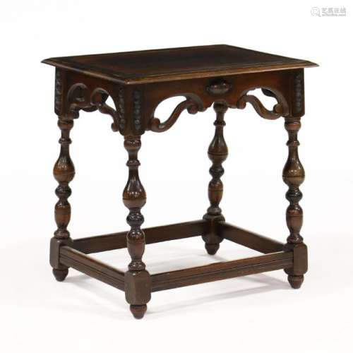 Vintage William and Mary Style Walnut Low Table