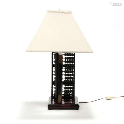 Antique Chinese Abacus Table Lamp