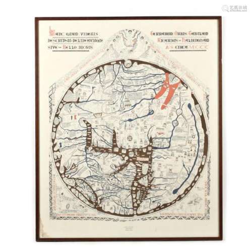 Facsimile of the Hereford  Mappa Mundi